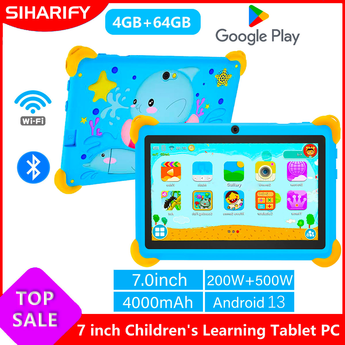 Kids Education Tablet - Tablet per Bambini da 7 Pollici