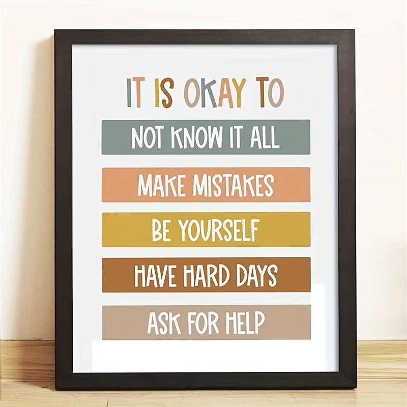 Kids Education Yes - Quadro su tela con citazioni educative