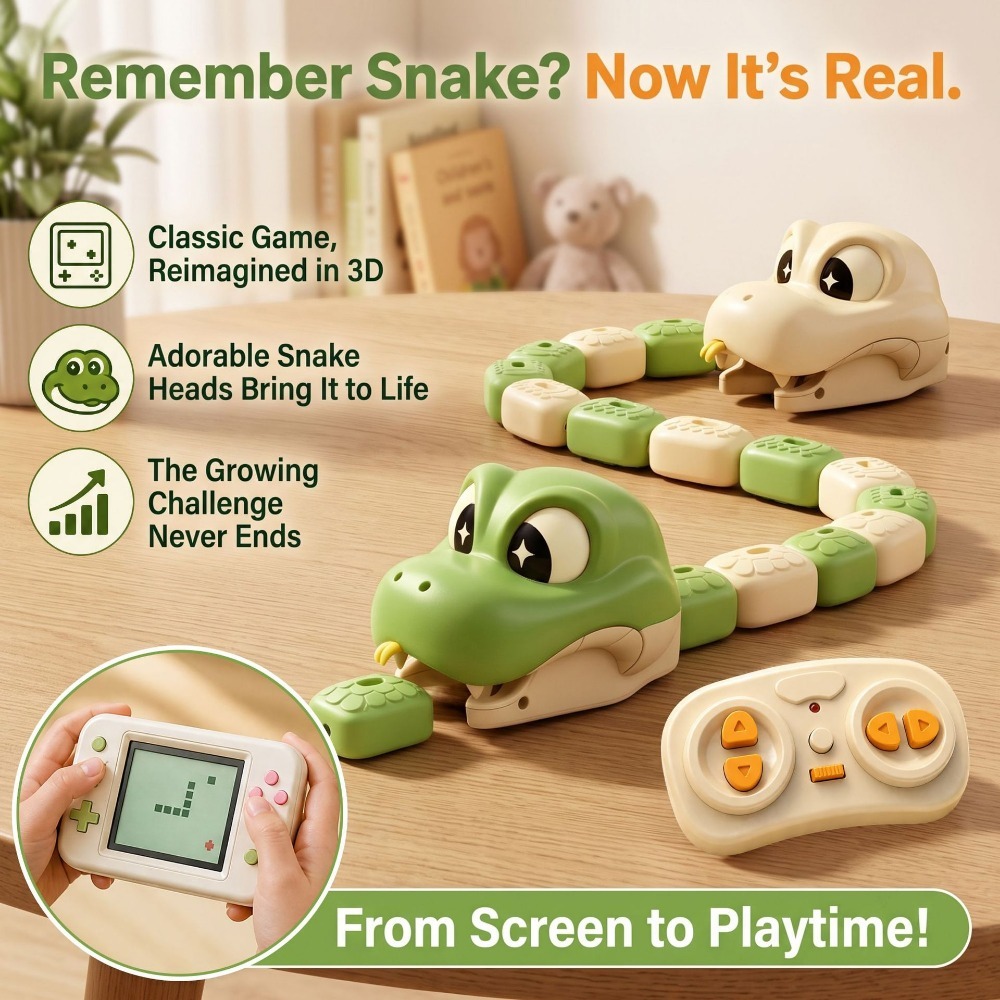 Kids Home Education - Giocattolo Serpente Magico Telecomandato con Attacco