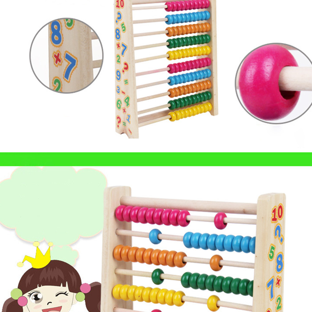 Abaco in Legno a 10 Colonne co - Kids Education Calculator recensione e prezzo