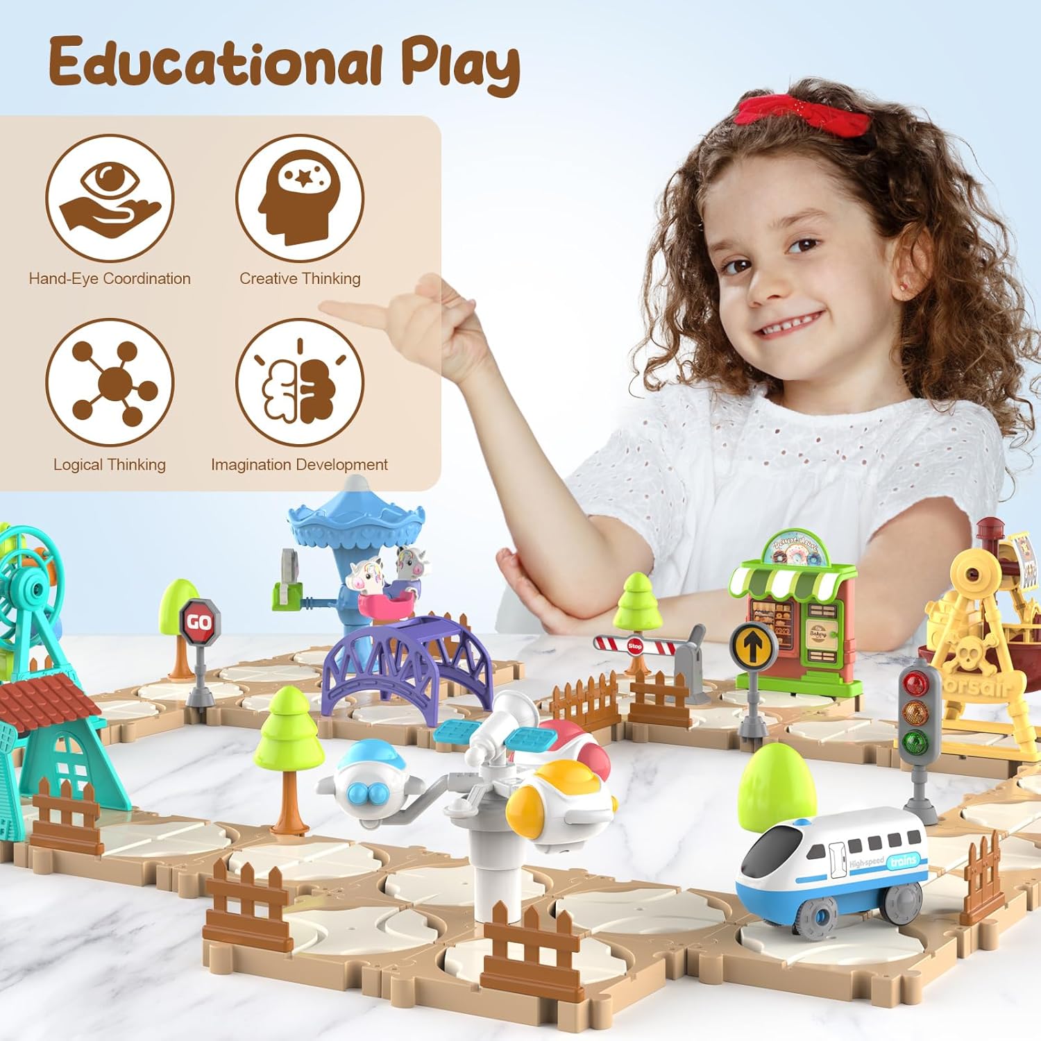 Set di Pista per Auto Puzzle F - Kids Educational Game recensione e prezzo