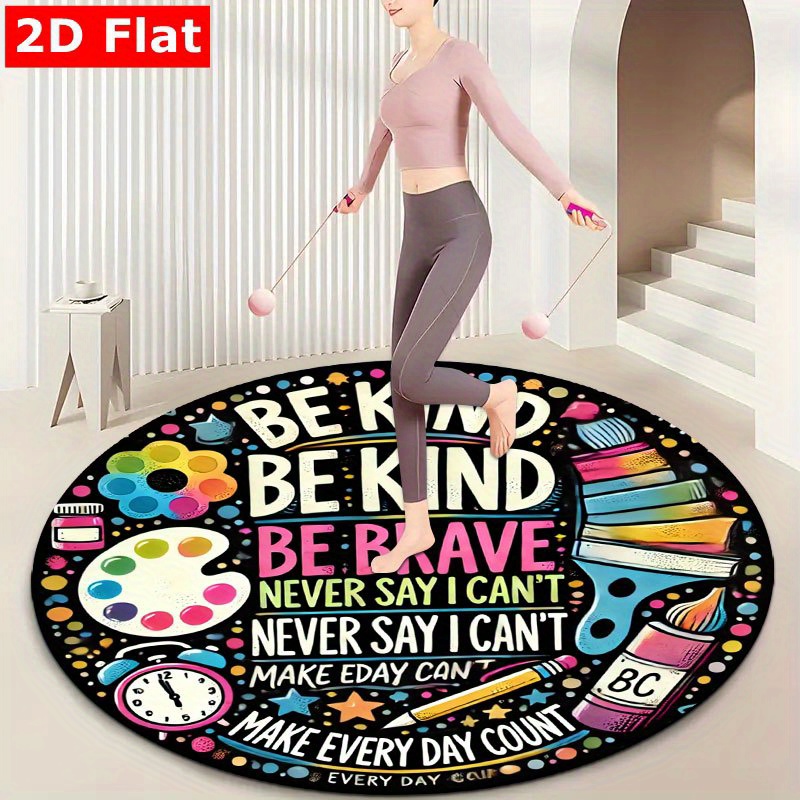 Tappeto rotondo in flanella co - Kids Education Motivation recensione e prezzo