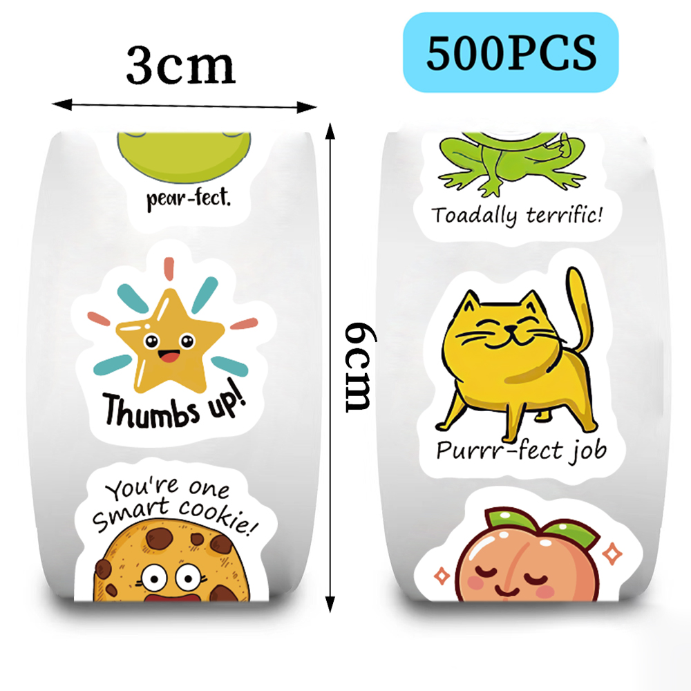 500 pezzi rotolo carino decalc - Kids Education Motivation recensione e prezzo