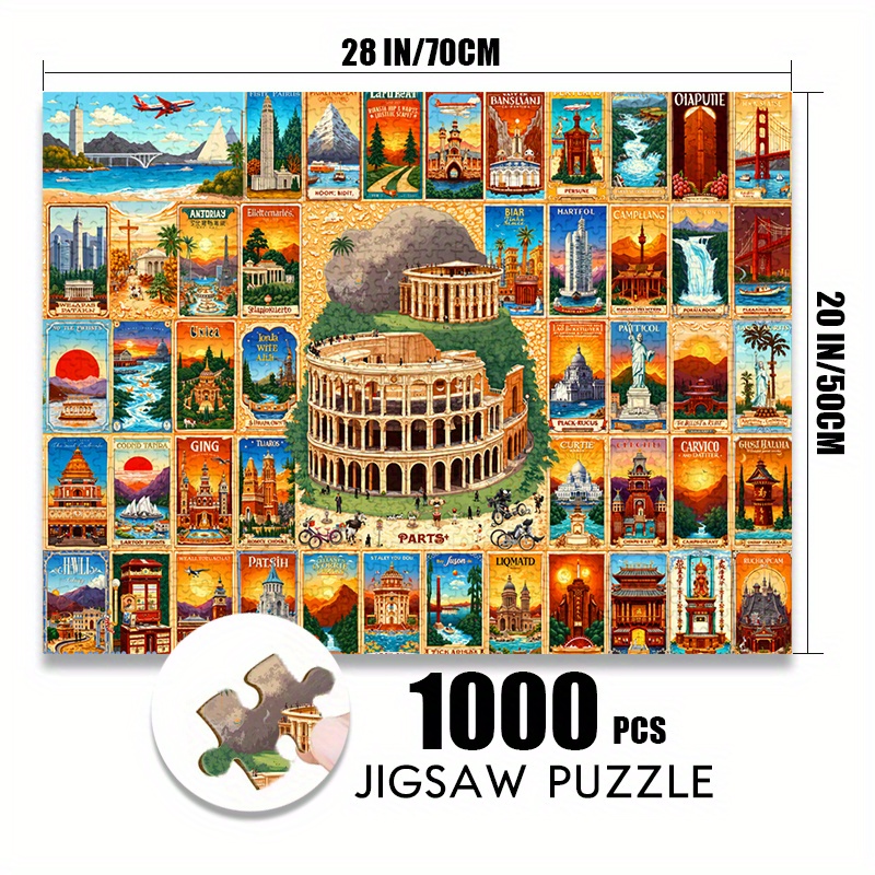 500/1000 pezzi di carta puzzle - Puzzle Map World recensione e prezzo